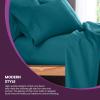 Superior 100% Premium Combed Cotton, Deep-Fitting Pocket Soft and Smooth 3 Piece Sheet and Pillowcase Cover Set, Twin XL – Light Blue(Light Blue)