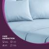 Superior 100% Premium Combed Cotton, Deep-Fitting Pocket Soft and Smooth 3 Piece Sheet and Pillowcase Cover Set, Twin XL – Light Blue(Light Blue)