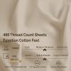 Superior 400 Thread Count Egyptian Cotton Material Sheets, Modern Solid Deep Pocket Soft Bed Sheet Set, Includes: One Flat Sheet, Two Fitted Sheet and Two Pillowcases, Split King, Burgundy(Ivory)