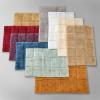 Superior Bath Rug Collection Modern Checkered Design with Spray Latex Backing for Bathroom, Shower Floor Mat, Quickly Dry Mats, Absorbent Washable Rugs Sets 2 Piece, 20″ x 30″, 24″ x 36″, White