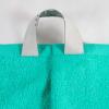 Superior Bath Towels Set 12 Piece, 100% Cotton Highly Absorbent Quick Drying Towels, Premium Towels for Hotel, Washcloths Bathroom 6 Face Towels 4 Hand Towels 2 Bath Towels, Franklin Collection, Ivory(Turquoise)