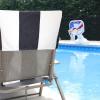 Superior Cabana Cotton Lounge Chair Cover, Outdoor Towel/Chaise Furniture Covers, Terry Cloth, Beach, Spa, Swim Accessories, Pool Chair Cover, Soft, Quick Drying, 32″ x 102″, Light Grey(Charcoal)