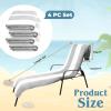 Superior Cabana Cotton Lounge Chair Cover, Outdoor Towel/Chaise Furniture Covers, Terry Cloth, Beach, Spa, Swim Accessories, Pool Chair Cover, Soft, Quick Drying, 32″ x 102″, Light Grey(Light Grey)