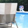 Superior Cabana Cotton Lounge Chair Cover, Outdoor Towel/Chaise Furniture Covers, Terry Cloth, Beach, Spa, Swim Accessories, Pool Chair Cover, Soft, Quick Drying, 32″ x 102″, Light Grey(Taupe)