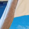 Superior Cabana Cotton Lounge Chair Cover, Outdoor Towel/Chaise Furniture Covers, Terry Cloth, Beach, Spa, Swim Accessories, Pool Chair Cover, Soft, Quick Drying, 32″ x 102″, Light Grey(Taupe)