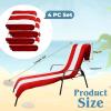 Superior Cabana Cotton Lounge Chair Cover, Outdoor Towel/Chaise Furniture Covers, Terry Cloth, Beach, Spa, Swim Accessories, Pool Chair Cover, Soft, Quick Drying, 32″ x 102″, Light Grey(Red)