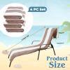 Superior Cabana Cotton Lounge Chair Cover, Outdoor Towel/Chaise Furniture Covers, Terry Cloth, Beach, Spa, Swim Accessories, Pool Chair Cover, Soft, Quick Drying, 32″ x 102″, Light Grey(Taupe)