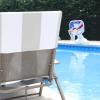 Superior Cabana Cotton Lounge Chair Cover, Outdoor Towel/Chaise Furniture Covers, Terry Cloth, Beach, Spa, Swim Accessories, Pool Chair Cover, Soft, Quick Drying, 32″ x 102″, Light Grey(Light Grey)