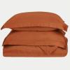 Superior Combed Cotton, 300 Thread Count 2 Piece Soft and Smooth Duvet Cover Set, Twin, Pumpkin(Pumpkin)