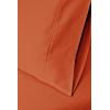 Superior Combed Cotton, 300 Thread Count Soft and Smooth 2 Piece Pillowcases, Standard, Solid Tan(Pumpkin)