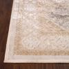 Superior Diamond Floral Medallion Cotton-Polyester Blend Geometric Indoor Area Rugs for Bedrooms, Livingroom, Hallways, Cream-Ivory, 2′ x 3′