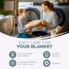 Superior Diamond Weave All-Season Cotton Blanket, Cover for Home, Couch, Bed, Soft, Warm Blankets, Boho Aesthetic, Comfy, Cozy, and Cute Covers, Decorative Bedding Essentials, California King, Aqua(Aqua)