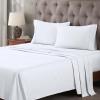 Superior Egyptian Cotton 400 Thread Count Bed Sheet Set, 1 Elastic Deep Pocket Fitted Sheet, 1 Flat Sheet, 1 Pillowcase, Soft Bedding, Luxury Sheets, Sateen Weave, Twin Size, White(B White)