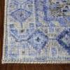 Superior Indoor Area Rug, Modern Floor Decor for Living, Family, Dining Room, Kitchen, Office Floors, Geometric Diamond Rugs, Cotton Backing, Ren Collection, 7′ 6″ x 9′ 6″, Sapphire Blue(Sapphire Blue)