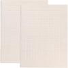 Superior 100% Cotton Bathmat Set, Bath Mat, Bathroom Decor, Shower, Bathtub Essentials, Home Accessories, Washable Rug, Absorbent, Quick Dry, Leo Collection, Set of 2, 22″ x 35″, Eggplant(Cream)