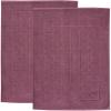 Superior 100% Cotton Bathmat Set, Bath Mat, Bathroom Decor, Shower, Bathtub Essentials, Home Accessories, Washable Rug, Absorbent, Quick Dry, Leo Collection, Set of 2, 22″ x 35″, Eggplant(Plum)