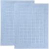 Superior 100% Cotton Bathmat Set, Bath Mat, Bathroom Decor, Shower, Bathtub Essentials, Home Accessories, Washable Rug, Absorbent, Quick Dry, Leo Collection, Set of 2, 22″ x 35″, Eggplant(Light Blue)