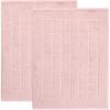 Superior 100% Cotton Bathmat Set, Bath Mat, Bathroom Decor, Shower, Bathtub Essentials, Home Accessories, Washable Rug, Absorbent, Quick Dry, Leo Collection, Set of 2, 22″ x 35″, Eggplant(Tea Rose)