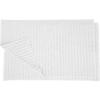 Superior 100% Cotton Bathmat Set, Bath Mat, Bathroom Decor, Shower, Bathtub Essentials, Home Accessories, Washable Rug, Absorbent, Quick Dry, Leo Collection, Set of 2, 22″ x 35″, Eggplant(White)