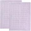 Superior 100% Cotton Bathmat Set, Bath Mat, Bathroom Decor, Shower, Bathtub Essentials, Home Accessories, Washable Rug, Absorbent, Quick Dry, Leo Collection, Set of 2, 22″ x 35″, Eggplant(Purple)