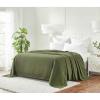 Superior 100% Cotton Diamond Weave Blanket, Perfect for Bedroom, Living Room, Couch, Picnics, Travel, Beach, or Camping, Comfy Blanket, Bedroom Decor, Essentials, Cover for Bed, Full/Queen, Aqua(Forest Green – Z)