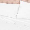 Superior 100% Egyptian Cotton 300 Thread Count Striped Duvet Cover Set, Sateen Weave, 1 Duvet Cover with Button Closure, 1 Pillow Sham, Lightweight Bedding, King/California King, Hunter Green(White – Z)