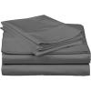Superior 100% Premium Combed Cotton, Deep-Fitting Pocket Soft and Smooth 3 Piece Sheet and Pillowcase Cover Set, Twin XL – Light Blue(Gray)