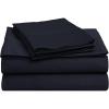 Superior 100% Premium Combed Cotton, Deep-Fitting Pocket Soft and Smooth 3 Piece Sheet and Pillowcase Cover Set, Twin XL – Light Blue(Navy Blue)