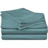 Superior 100% Premium Combed Cotton, Deep-Fitting Pocket Soft and Smooth 3 Piece Sheet and Pillowcase Cover Set, Twin XL – Light Blue(Teal)