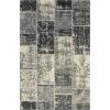 Superior Brighton Patchwork Collection Loom Woven Jacquard Cotton Rug 5′ x 8′ Brown(Black)