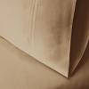 Superior Combed Cotton, 300 Thread Count Soft and Smooth 2 Piece Pillowcases, Standard, Solid Tan(Tan)