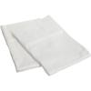 Superior Combed Cotton, 300 Thread Count Soft and Smooth 2 Piece Pillowcases, Standard, Solid Tan(White)
