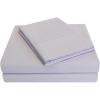Superior Cotton Percale Deep Pocket Sheet Set, Queen, Burgundy, 4-Pieces(Lilac)
