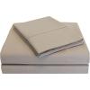 Superior Cotton Percale Deep Pocket Sheet Set, Queen, Burgundy, 4-Pieces(Tan)