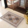 Superior Diamond Floral Medallion Cotton-Polyester Blend Geometric Indoor Area Rugs for Bedrooms, Livingroom, Hallways, Cream-Ivory, 2′ x 3′