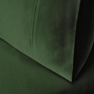 Superior 100% Egyptian Cotton 400 Thread Count Solid 2-Piece Pillowcase Set, Standard, Grey(Green)