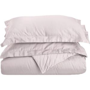 Superior Combed Cotton, 300 Thread Count 2 Piece Soft and Smooth Duvet Cover Set, Twin, Pumpkin(Lilac)