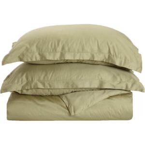 Superior Combed Cotton, 300 Thread Count 2 Piece Soft and Smooth Duvet Cover Set, Twin, Pumpkin(Sage)
