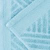 Superior Basketweave Egyptian Cotton 3 Piece Towel Set, Highly Absorbent, Spa Basics, Home Essentials, Jacquard Border, Solid Towels Includes; 1 Bath Towel, 1 Hand Towel, 1 Face Towel, Majestic Purple(Sky Blue)