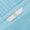 Superior Basketweave Egyptian Cotton 3 Piece Towel Set, Highly Absorbent, Spa Basics, Home Essentials, Jacquard Border, Solid Towels Includes; 1 Bath Towel, 1 Hand Towel, 1 Face Towel, Majestic Purple(Sky Blue)