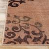 Superior Indoor Non-Slip Area Rug, Floral Home Floor Decor for Bedroom, Living Room, Dining Room, Entryway, Kitchen, Office, Machine Washable Rugs, Amber Collection, 5′ x 8′, Ivory(Camel)
