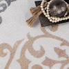 Superior Indoor Non-Slip Area Rug, Floral Home Floor Decor for Bedroom, Living Room, Dining Room, Entryway, Kitchen, Office, Machine Washable Rugs, Amber Collection, 5′ x 8′, Ivory(Ivory)