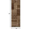 Superior Indoor Runner, Jute Backing, Vintage Farmhouse Paisley Floral, Ideal for Entryway, Living Room, Kitchen, Bedroom, Hallway, Floor Cover, Parkway Collection, 2′ 7″ x 8′, Slate(Dorset – Taupe)