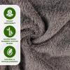 Superior Rayon from Bamboo Blend 3-Piece Towel Set, Luxury Quick Dry, Bathroom Essentials, Shower, Spa, Plush Soft Absorbent Towels, Includes 1 Bath, 1 Hand, 1 Washcloth/Face Towel, Pink(Charcoal)