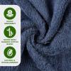 Superior Rayon from Bamboo Blend 3-Piece Towel Set, Luxury Quick Dry, Bathroom Essentials, Shower, Spa, Plush Soft Absorbent Towels, Includes 1 Bath, 1 Hand, 1 Washcloth/Face Towel, Pink(Navy Blue)
