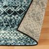 Superior Sunderland Collection Area Rug, 10mm Pile Height with Jute Backing, Fashionable and Affordable Rugs, Distressed Abstract Moroccan Rug Design – 5′ x 8′ Rug, Taupe and Ivory(Blue-black)