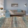 Superior Sunderland Collection Area Rug, 10mm Pile Height with Jute Backing, Fashionable and Affordable Rugs, Distressed Abstract Moroccan Rug Design – 5′ x 8′ Rug, Taupe and Ivory(Taupe/Ivory)