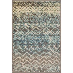 Superior Sunderland Collection Area Rug, 10mm Pile Height with Jute Backing, Fashionable and Affordable Rugs, Distressed Abstract Moroccan Rug Design – 5′ x 8′ Rug, Taupe and Ivory(Taupe/Ivory)