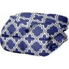 Superior Trellis Comforter Set with Pillow Shams, Luxurious & Soft Microfiber with Down Alternative Fill, Contemporary Geometric Trellis Design – Twin/Twin XL Bedding Set, Teal(Navy Blue)