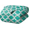 Superior Trellis Comforter Set with Pillow Shams, Luxurious & Soft Microfiber with Down Alternative Fill, Contemporary Geometric Trellis Design – Twin/Twin XL Bedding Set, Teal(Teal)